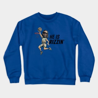 HE IS RIZZIN BLACK JESUS Crewneck Sweatshirt